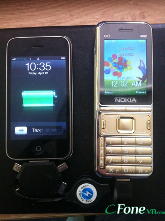 Điện thoại Nokia k800 pin khủng sạc cho điện thoại khác